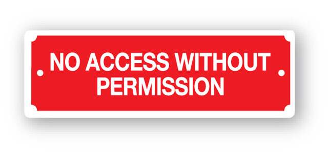 dg22zp-no-access-without-permission-sign